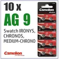 ✅ 10 Batterien AG 9/394/LR936 Knopfzellen u.a. für SWATCH Uhren Irony, Chrono...