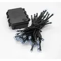 Led Außen Lichterkette Kalt Weiß - 7 M / 96 Led - Garten Weihnachten Winter Deko Beleuchtung Timer Batterie
