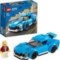 LEGO 60285 City Sportwagen, Rennauto mit abnehmbaren Dach, Rennwagen-Spielzeug für Mädchen und Jungen ab 5 Jahre - Silber