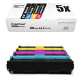 5X Eurotone kompatibler Toner für HP Color Laserjet CP 1216 ersetzt CB540A-43A 125A