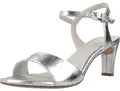 Tamaris Damen Sandale Sandalette elegant Stilettoabsatz 1-28008-42, Größe:40 EU, Farbe:Silber