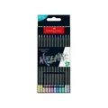 Faber-Castell Buntstifte Metallic 12er Black Edition