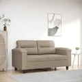 2-sitzer-sofa Taupe 120 Cm Mikrofasergewebe Vidaxl