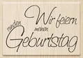Knorr Prandell 211800303 Knorr prandell 211800303 Stempel aus Holz (Einladung) Motivgröße 7 x 4,6 cm, Motiv: Wir feiern meinen runden Geburtstag