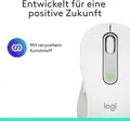 Logitech Signature M650 L Kabellose Maus - für große Hände, Leise Klicks - Weiß