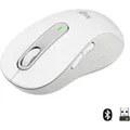 Logitech Signature M650 L Wireless, Maus, optisch, USB, kabellos, 4 Tasten, weiß