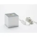 Tischleuchte Cubic sompex Aluminium matt grau, 8x8x8 cm