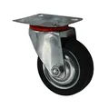75 mm Vollgummirolle Transportrolle als Lenkrolle TK 50 kg