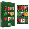 Chilisamen Set 9 Sorten Chili Samen Anzuchtset für Chilipflanzen inkl Jalapeno