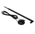 Bolwins O01 18dB WLAN Antenne Set Signalverstärker Verlängerungskabel Standfuß Netzwerkkabel, RP-SMA Stecker (vergoldet, Reverse SMA), RP-SMA Buchse (300 cm), Hochleistungs-WLAN-Antenne mit 18 dBi Signalverstärkung