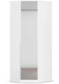 Eckkleiderschrank RAUCH "Kleiderschrank Eckschrank Schrank Garderobe Ankleide MEMPHIS", weiß, B:87cm H:210cm T:74cm