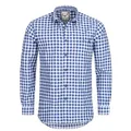 Stockerpoint Trachtenhemd Trachtenhemd OC-Franzl, kariert, modern Fit blau L
