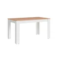 byLIVING Esstisch NORI, Breite 140 cm, weiß/Artisan Eiche (Eiche-Optik)