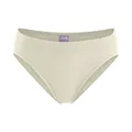 Living Crafts - Josefine | Tanga-Slip - Hochqualität, Komfortabel, Bio-Baumwolle, ohne Seitennähte, elastisches Band (40/42, Natural)