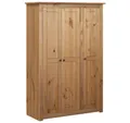 vidaXL Kleiderschrank Mehrzweckschrank 3-Türig 118×50×171,5 cm Kiefer Panama Serie