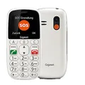 Gigaset GL390 weiss GSM - Senioren Mobiltelefon mit SOS-Notruf-Taste, großem 2, 2" Farbdisplay - einfache Bedienung großen Einzeltasten, Hörgerätkompatibel, kompaktes Handy