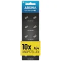 ABSINA AG4 LR66 Knopfzelle 10er Pack - 1,5V Alkaline Knopfzellen