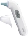 Braun ThermoScan 3 Infrarot Fieberthermometer Mit Fieberalarm, Vorgewärmte Meßspitze