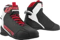 Bogotto Tokyo perforierte Motorrad Schuhe, schwarz/weiß/rot, 44