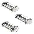KitchenAid Dreiteiliger Nudelvorsatz 5KSMPRA Edelstahl mit Reinigungsbürste