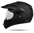 ATO Moto 801 GS War Matt Größe: L 59-60cm Enduro Helm mit Visier für Quad ATV Motocross Motorradhelm ECE 2205