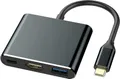 MMOBIEL HDMI Typ C HUB HDMI Adapter USB C zu HDMI Adapter USB 3.1-3.0 (SCHWARZ)