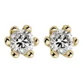 Ohrstecker Ohrring Damen Gold Diamant Orolino Ohrringe 585/- Gold Brillant weiß
