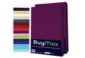 Buymax Spannbettlaken 2-er Set, Doppelpack, Bettlaken, Jersey 100% Baumwolle, Gummizug: rundum, (2 Stück), Pflegeleicht und Atmungsaktiv in Verschiedenen Farben und Größen