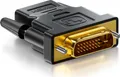 deleyCON HDMI zu DVI Adapter - HDMI Buchse zu DVI Stecker (24+1) (19pol) 1920x1200 1080p - Schwarz