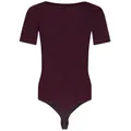 Evoni Stringbody Damen Kurzarmbody lila S(36)