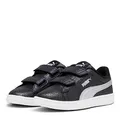 PUMA Damen Smash 3.0 Glitz Glam V Ps Sneaker, Puma Schwarz Puma Silber Puma Weiß, 35 EU