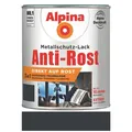 Alpina Metallschutz-Lack Anti-Rost Matt 2,5 L RAL 7016 Anthrazitgrau