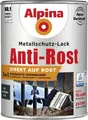 Alpina Metallschutz-Lack Anti-Rost 2,5 l anthrazit matt Metallack Schutzlack