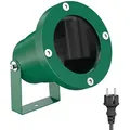 ledscom.de Gartenstrahler DUK für außen, IP65, Stecker, grün, 1x GU10 max. 15W