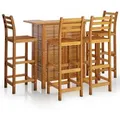 vidaXL 5-Tlg Gartenbar-Set Massivholz Akazie 3115999