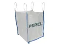 Perel Big Bag 500 Liter, 500 kg Tragkraft, 75 x 75 x 80 cm, UV-beständig, 2 Tragegriffe, Bauschuttsack für Bauabfall Sand Kies Gartenabfälle, Polypropylen 160 g/m²