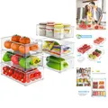 Küchen Organizer 6er Set – Transparente Aufbewahrungslösungen für Frische