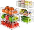 Kühlschrank Organizer Set - 6er Set (3 Größe) Kühlschrank Organizer, Küchen Orga