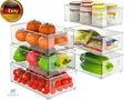 Kühlschrank Organizer Set - 6er Set (3 Größe) Kühlschrank Organizer, Küchen Orga