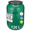 Garronda 120 Liter Deckelfass Weithalsfass aus HDPE Regenfass für Garten Fass Regenwassertonne Futtertonne Universalfass Wasserfass Regentonne Lebensmittelfass Wassertank GD-0078, Grün