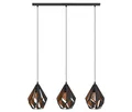Eglo Pendelleuchte »Carlton« - 80,5x20,5x110cm - schwarz - Stahl