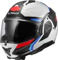 LS2 FF910 ADVANT II TRIPLE Klapphelm XXL in blau/rot/weiß
