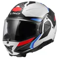 LS2 FF910 Advant II Triple White Blue Red Gr. XXL Klapphelm Flipback Helm