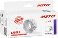 METO Etiketten für Preisauszeichner 22 x 16 mm weiß 6 Rollen à 1.000 Etiketten