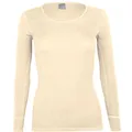 wobera NATUR Damenunterhemd langer Arm 100% Seide