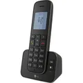 Telekom Telefon Sinus A 207, schwarz, schnurlos, mit Anrufbeantworter