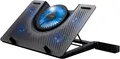 Trust GXT 1125 Quno Laptop Kühler | Mit 5 Lüftern & LED | Für Laptops bis 17,3"