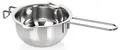 wenco Wasserbad Schmelzschale – Hitzebeständiger Schmelztopf mit Griff zum Schmelzen von Schokolade, Butter, Wachs – Spülmaschinenfest & Rostfrei – Perfekt für Backen, Kochen & DIY, Edelstahl, 14cm