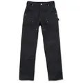 Carhartt Firm Duck Double-Front Work Dungaree Hose, schwarz, Größe 50 für Männer