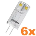6er Sparset Osram LED Star PIN G4 Stiftsockellampe 12V Warmweiss wie 10W